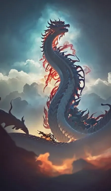 chinese dragon,close up,oriental architecture,eastern garden,cloudy and smoke,zhongfenghua<lora:zhongfenghuaxiyou:0.4>,abstract dream, space, intricate, grand scale, alone, cinematic film still, insane detail, sharp focus, depth of field, realistic lighting, (realistic perspective), complex, (multiple subjects), 4k HDR,
