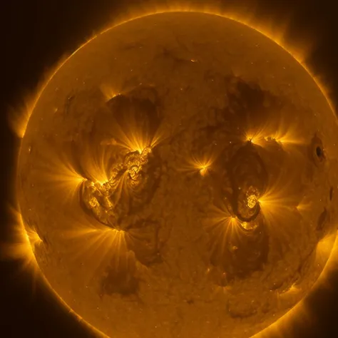 masterpiece, best quality, <lora:Sun Lora-000008:0.8>, sun, orange theme, glowing, no humans,