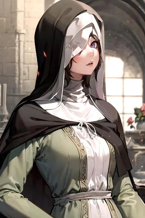 detailed, girl, nun, upper body, SISTER_FRIEDE, <lora:Sister_Friede:0.8>