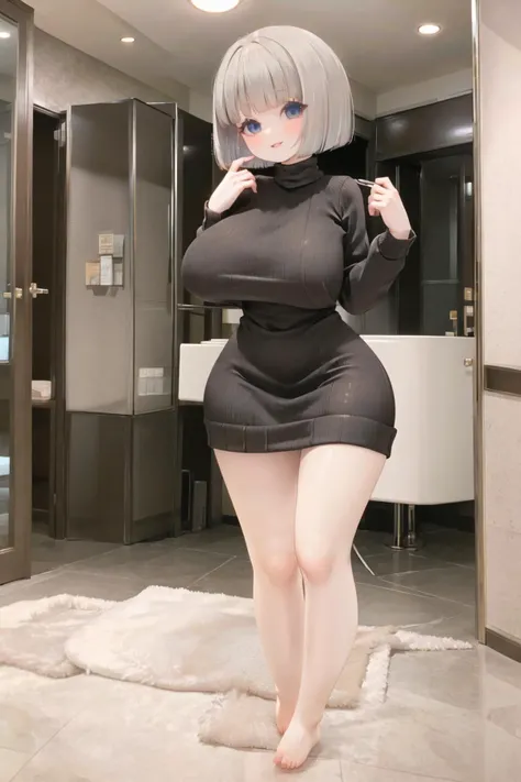 shenhe, Kizi,独奏,nedium breasts,Re-emulsification,校服,office backdrop,office room,hair between eye,hair adornments,big cleavage breasts,long whitr hair,looking at viewert,silber hair,braidedhair,silver short nails,Silver eyes,独奏,long whitr hair,((tmasterpiece)),inside in room,Be red in the face,A sexy pose,sensual breasts,really large bust,(Lively breasts),breasts out,Very large breasts,The breast is exposed,Belly exposure,Sexy buttocks,鎖骨,The expression is shy,(NSFW),is shy,no brassiere,Cover your chest with your hands,Expose boob,White breasts,,The bust is perfectly shaped,The side chest is lively,perfect bodies,the golden ratio,full body exposed,Hands on the buttocks,Stretch your waist forward,The chest is straight forward,back to look back,Sexy eyes,Sexy thighs,Sexy collarbone,The neck is slender,The breasts almost burst the bra,The bra almost cracked,Chest straight,Sagging naturally and stretching forward,Sexy abs,Sexy buttocks,Very sexy breasts,Side Chest(Secondary breasts)Lively and upright,Naturally droop down and stretch forward,Dress revealingly,Elongated thighs,The calves are slender,Larger eyes,Silver pupils,smaller nose,Small lips,Redlip,The arms are slender,Hourglass figure,Hands touch the breasts,Breasts burst out of the bra,huge tit,perfect bodies,Sexy figure,Exposed figure,black lace bras,Black lace tunic,Black lace panties,black micro skirt,blacksilk,Black heels,Black corset