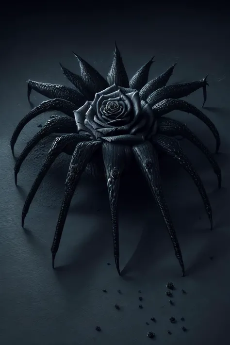 gorgeous and stylish monochrome,
(black rose theme, brightness absorbing flowers:1.5), <lora:clockworkspiderV2:0.8> clockworkspider made by blackroses <lora:blackrosefrompixai1:0.7> blackrose,madebyblackrose,blackrosetheme,
