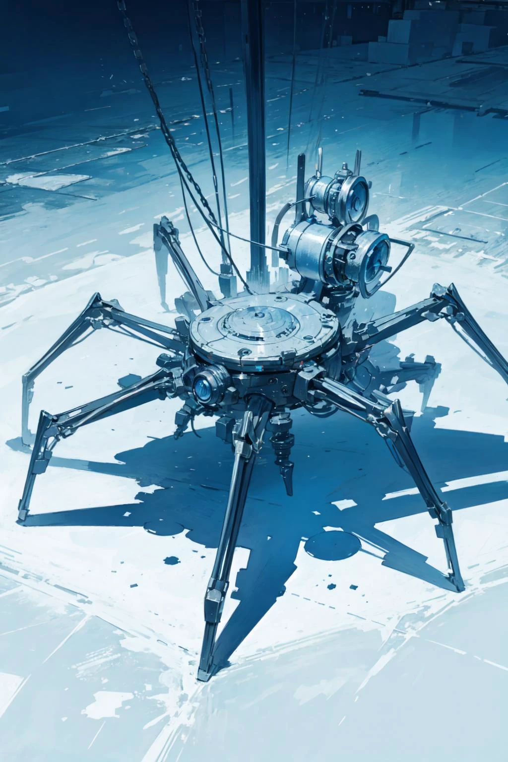 (abstract art,:1.3),
silver theme,black theme,white theme,blue theme,long hair ultra high res, masterpiece, best quality, <lora:clockworkspiderV2:0.8> clockworkspider
