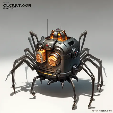 concept art <lora:clockworkspiderV2:.6> , clockworkspider toaster