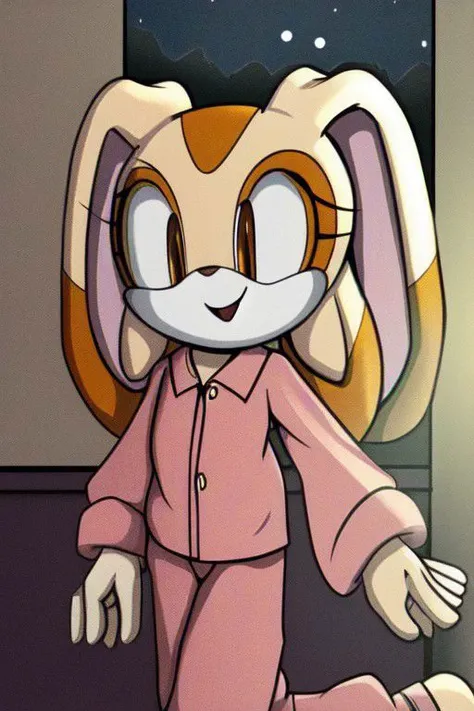 Cream the Rabbit /w Nighttime Pajamas