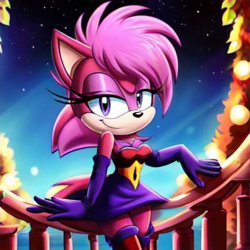 1girl, gloves, solo, furry, dress, smile, elbow gloves, furry female, pink hair, looking at viewer, purple ball gown