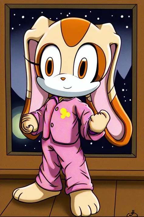 Cream the Rabbit /w Nighttime Pajamas