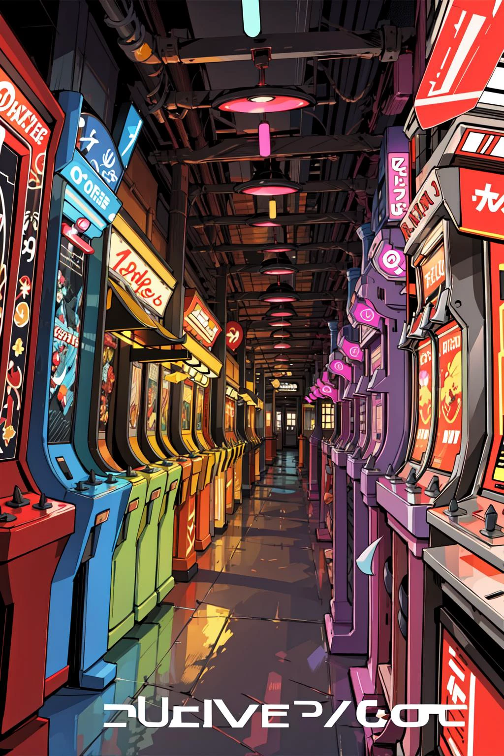 arcade, no humans,