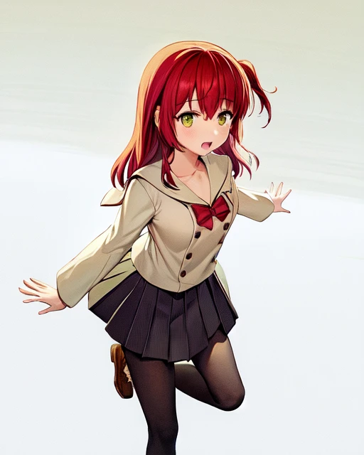 1girl,(Kuniform:1),simple background,<lora:kitaIkuyoBocchiThe_v10:1>