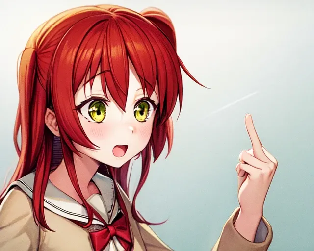 1girl,(Kuniform:0.9),simple background,<lora:kitaIkuyoBocchiThe_v10:1>