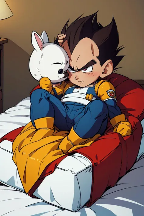 (best quality:1.1),original,1boy,<lora:dbz_vegeta:1>,vegeta,stuffed animal,(cute:1.1),(chibi:1.1)