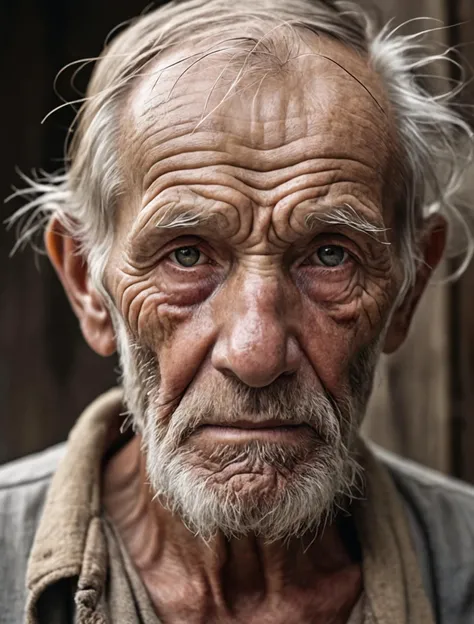 face shot, old fisher man, RAW Photo, masterpiece, absurdres, sharp focus, intricate details, realistic skin, pores, wrinkles