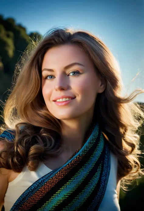 cinematic film still hollywood cinematic motion picture snapshot <lora:Susann_SDXL_v1.0-000004:1>
simply the best photography, a magazine cover of gorgeous movie star ohwx woman beautiful weaving, a symmetrical upper body shot highlighting her best features with beaming eyes and an irresistible effervescence of excitement and enthusiasm, scarf around shoulder
captured on a Arri Alexa Mini Super 35 Sensor 4.5K up to 120fps . shallow depth of field, vignette, highly detailed, high budget, bokeh, cinemascope, moody, epic, gorgeous, film grain, grainy