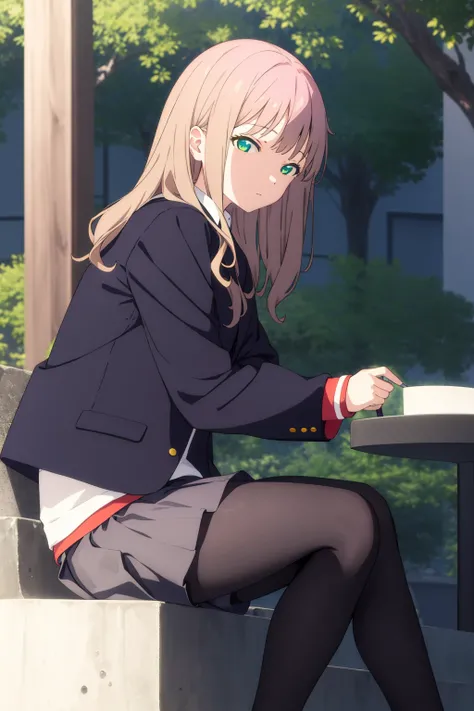 Minami Yume,sitting,