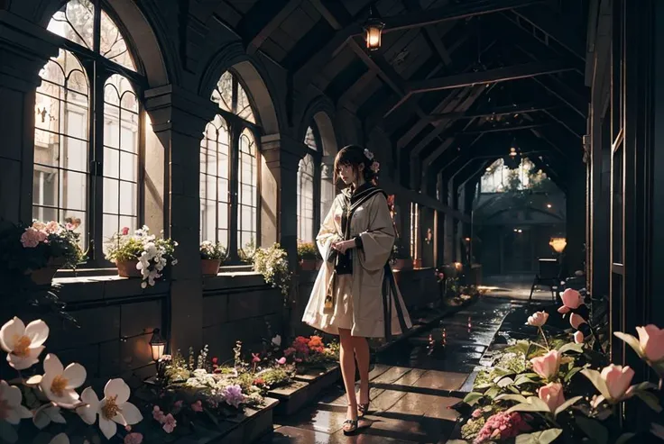 vivid illumination, enchanting elegance, atmospheric depth, masterful technique, naturalistic representations, harmonious composition, creative refinement, striking juxtapositions,
1girl,solo,
university,
indoor,
Patience,
garden, blossoms, peaceful,
<lora:oc_v10:0.3> <lora:LowRAv2:0.6>
