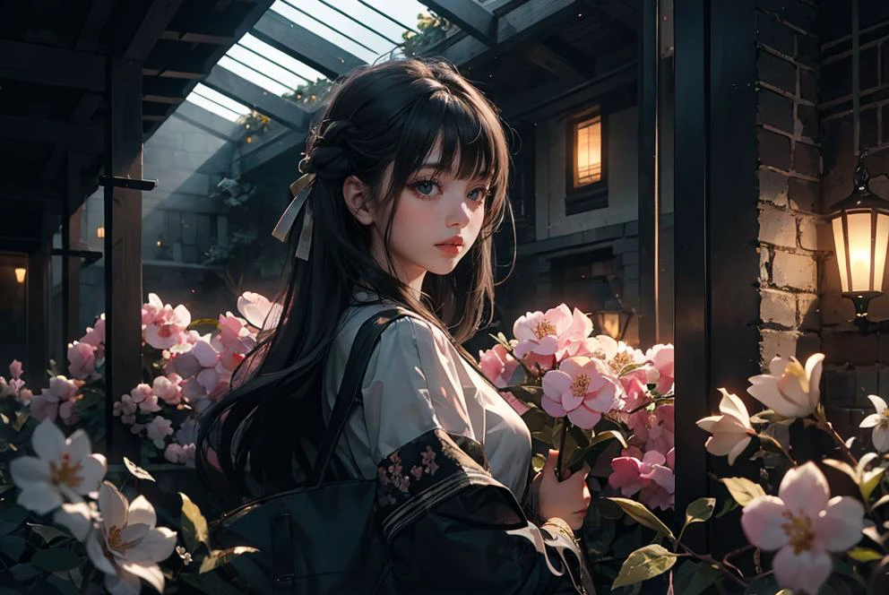 vivid illumination, enchanting elegance, atmospheric depth, masterful technique, naturalistic representations, harmonious composition, creative refinement, striking juxtapositions,
1girl,solo,
university,
indoor,
Patience,
garden, blossoms, peaceful,
<lora:oc_v10:0.3> <lora:LowRAv2:0.6>