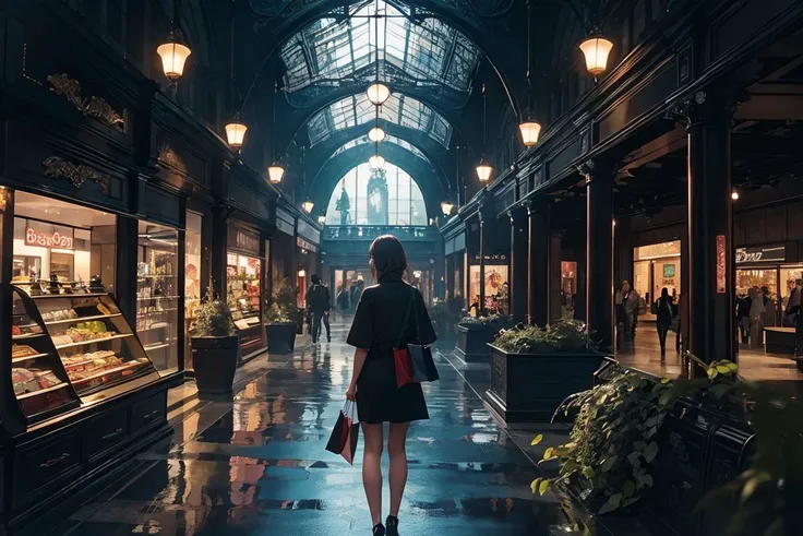 vivid illumination, enchanting elegance, atmospheric depth, masterful technique, naturalistic representations, harmonious composition, creative refinement, striking juxtapositions,
1girl,solo,
shopping mall,
indoor,
Perseverance,
meadow, verdant, content,
<lora:oc_v10:0.3> <lora:LowRAv2:0.6>