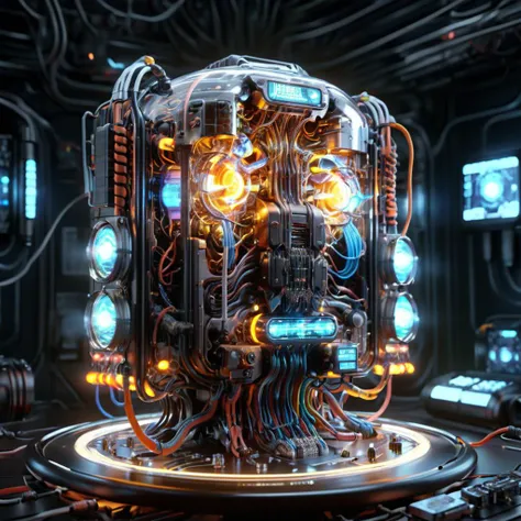 ((best quality)), ((masterpiece)), ((realistic,digital art)), (hyper detailed),teslapunkai DonMM4ch1n3W0rldXL Miniature Widget, Wiring Diagrams,Data Ports, Camouflage, Textured, , octane rendering, raytracing, volumetric lighting, Backlit,Rim Lighting, 8K, HDR, <lora:TeslaPunkAIXLv2:0.7> <lora:DonMM4ch1n3W0rldXL:0.65>