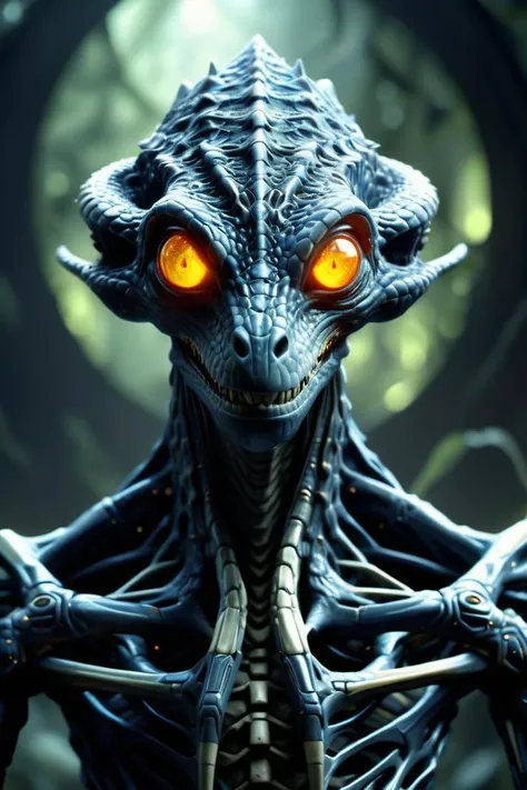 ((best quality)), ((masterpiece)), ((realistic,digital art)), (hyper detailed),DonMM4ch1n3W0rldXL Compact Camouflaged Ephemeral Ethereal Reptilian, Legless Hexamanual, Six-Fingered Hands, Forked-Tailed, Spiky Scales, , ,8K, HDR <lora:DonMM4ch1n3W0rldXL:0.8>