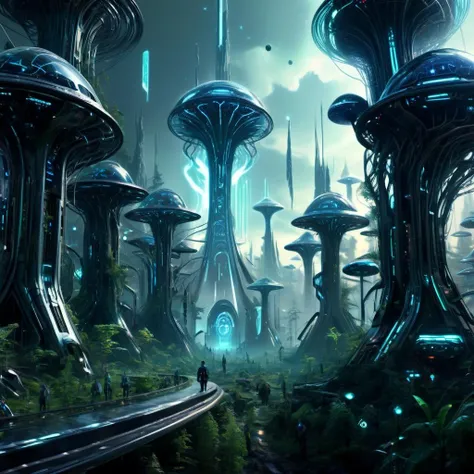 ((best quality)), ((masterpiece)), ((realistic,digital art)), (hyper detailed), DonMM4ch1n3W0rldXL Forest,scifi, tech, futuristic, futurism, 8K, HDR <lora:DonMM4ch1n3W0rldXL:1>