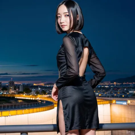 8k,4k,intricate details, RAW photo, ultra realistic,best quality,masterpiece,ultra detailed,high resolution,ayano omoto, 1girl,solo, outdoors,beach background, bob cut hair, shiny,tight long black dress,night city,,slender,ass
<lora:AyanoOmotoBRAv2:0.9> <lora:AsianPussy1 v2:0.3> <lora:more_details:0.6>