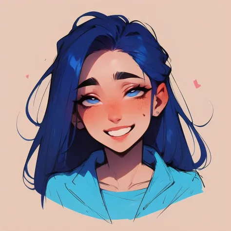 bluegirl, solo, sketch, portrait, simple background, smile, m looking at viewer, <lora:KizukiBlueGirl:0.7>, <lora:Anime Sketch Portraits:1>, (high quality, ultra high detailed:1.2), (masterpiece:1.3)