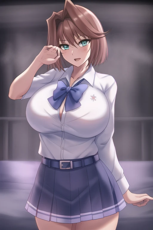 <lora:tea gardner lora:1>, 1girl, masterpiece, cowboy shotm cute pose, schoolgirl uniform
looking at viewer, highres, superb, 8k wallpaper, extremely detailed, intricate, unreal engine 5, volumetric lighting, realistic, realistic lighting, cinematic, 4k, cinematic lighting, 8k, depth of field, 3d, perfect, award-winning, hyper-detailed, hard lighting, intricate details, stop motion, hyperfocus, tonemapping, sharp focus, hyper detailed, detailed eyes, eyes focus, (illustration:1.1), highres, (extremely detailed CG unity 8k wallpaper:1.1), (beautiful face:1.15), (cowboy_shot:1.5)