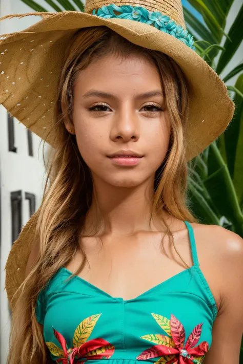 Obra maestra, mejor calidad, high resolution, extremadamente detallado, antecedentes detallados, cinematic lighting, 1 girl , pelo rubio largo, Beautiful brown eyes, mirando al espectador, parque, red swimwhere, cuerpo completo , sonrisa, usando mochila randoseru, (mochila randoseru:1.0), de pie.