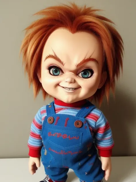 cartoon, very detailed, cute chucky a male <lora:Chucky_protogen:0.6>, style ghibli studios