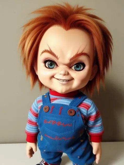 cartoon, very detailed, cute chucky a male <lora:Chucky_protogen:0.6>, style ghibli studios