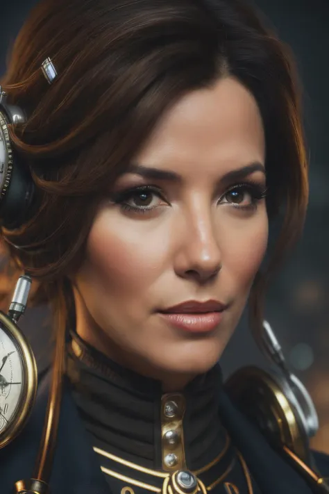 a up close photo of elg as a steampunk doctor woman, 3d model, very coherent symmetrical artwork, unreal engine realistic render, 8k, micro detail, intricate, elegant, highly detailed, centered, digital painting, artstation, smooth, sharp focus, illustration, artgerm, Caio Fantini, wlop,<lyco:EvaLongoria-RealVision-V1.0:1.0>