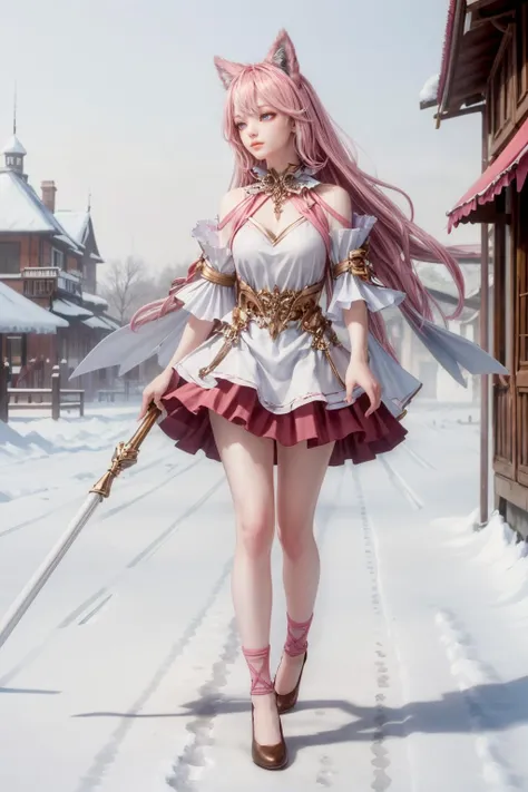 (masterpiece, best quality)
LostArkSpecialist, 1girl, solo, pink hair, long hair, walking, winter, wonderland
<lora:epi_noiseoffset2:1> <lora:add_detail:0.5> <lora:LostArkSpecialist:0.8>