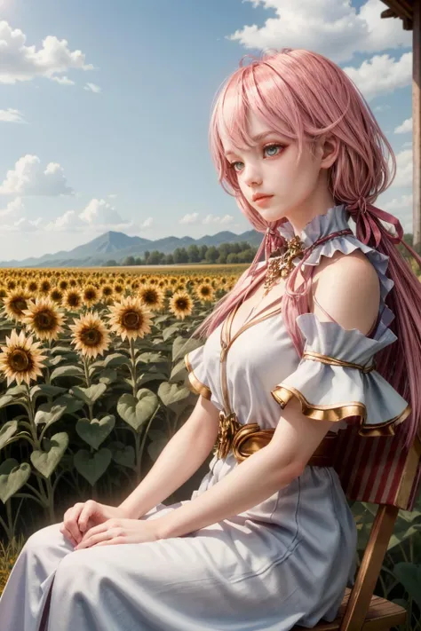 (masterpiece, best quality)
LostArkSpecialist, 1girl, solo, pink hair, long hair, sitting in a sunflower field
<lora:epi_noiseoffset2:1> <lora:add_detail:0.5> <lora:LostArkSpecialist:0.8>