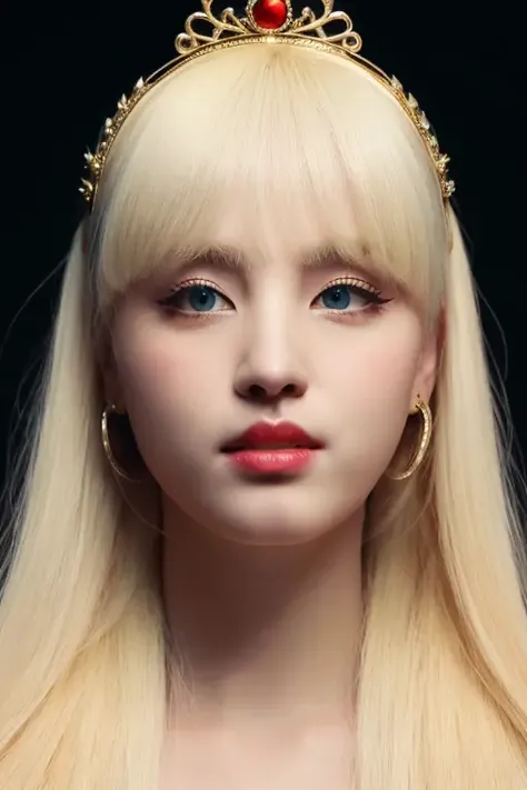 a beautiful empress portrait, blonde hair, perfect blue eyes, with a brilliant, impossible striking big Christmas headpiece, clothes Santa robes, everything Christmas, snow, symmetrical, dramatic studio lighting, rococo, baroque, greens, asian, hyperrealism, closeup, D&D, fantasy, intricate, elegant, highly detailed, digital painting, artstation, octane render, 8k, concept art, matte, sharp focus