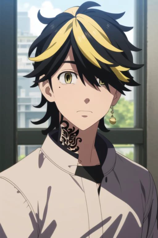 masterpiece, best quality, high quality, 1boy, solo, male focus, looking at viewer, upper body, <lora:hanemiya_kazutora:0.70>, hanemiya_kazutora, <lora:animemix_v3_offset:0.25>