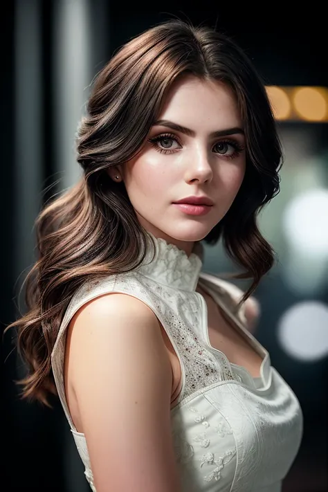 photo of beautiful (rubyof33:0.99), a woman in a (movie premiere gala:1.1), perfect hair, hair upsweep updo, wearing white (dress shirt:1.1), ((Europunk:1.1)), modelshoot style, (extremely detailed CG unity 8k wallpaper), professional majestic (photography by yousuf karsh:1.1), (Graflex Century Graphic 2×3 Camera), 24mm, exposure blend, hdr, faded, extremely intricate, High (Detail:1.1), Sharp focus, dramatic, soft cinematic light, (looking at viewer), (detailed pupils), (upper body), 4k textures, soft cinematic light, adobe lightroom, photolab, elegant, ((((cinematic look)))), soothing tones, insane details, hyperdetailed, low contrast