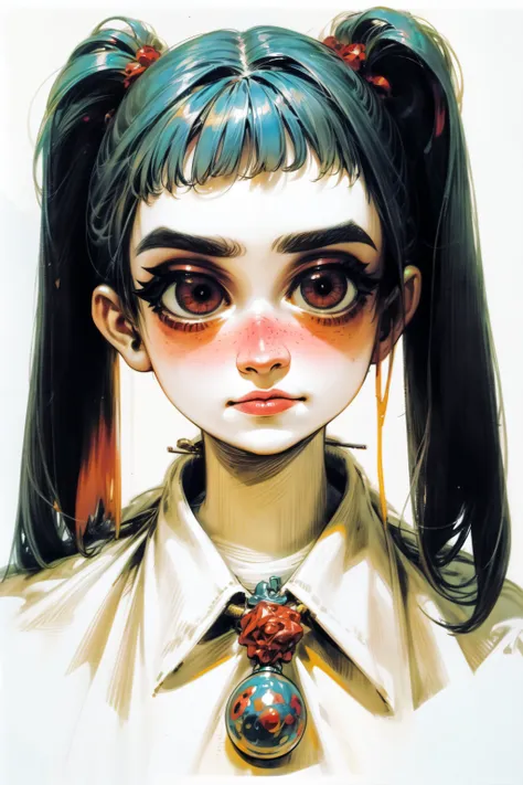 (abstract art:1.2), fractal art, psychedelic art, (style of Yuko Shimizu:1.1), red theme, dark theme, 1girl, Pinafore Dress, roses, hair ornament, somber expression, dark blue accent, masterpiece, best quality, ultra high res, award-winning art, highly detailed, beautiful, aesthetic, Inverted Bob with Fringe,((best quality, masterpiece, extreme details):1.2) ((detailed eyes, detailed face):1.2), egirlmakeup <lora:add_detail:1> <lora:egirlmakeup:0.7> <lora:backlight_slider_v10:1> <lora:skin_tone_slider_v1:-4> <lora:detail_slider_v4:2> <lora:eye_size_slider_v1:5> <lora:freckle_slider_v1:3> <lora:eyebrows_slider_v2:3>