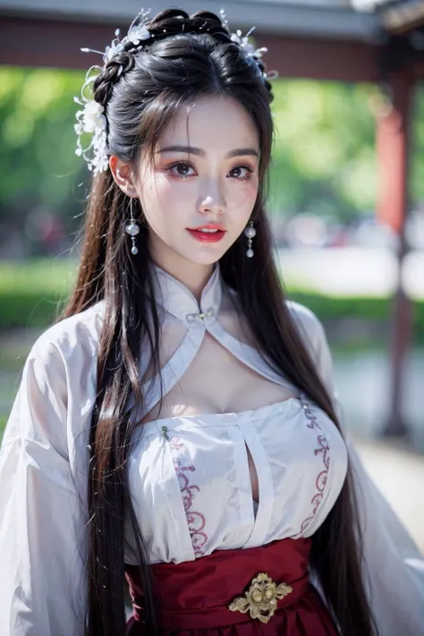 super high resolution,best quality,4k,(Realistic:1.2),zhouzhiruo,
1girl,solo,long hair,upper body,black hair,looking at viewer,hair ornament,chinese clothes,(bust:1.2),
<lora:zhouzhiruo_20:0.7>,