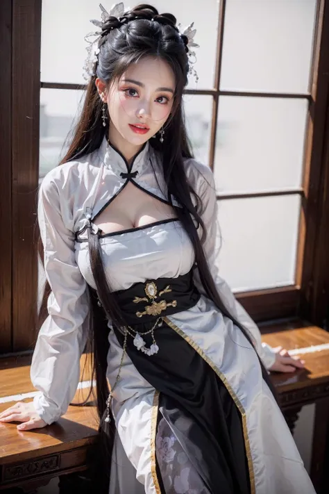 face lighting,bright backlight,super high resolution,best quality,Photos,4k,(Realistic:1.2),zhouzhiruo,
1girl,solo,long hair,upper body,black hair,looking at viewer,hair ornament,parted lips,chinese clothes,
<lora:zhouzhiruo_20:0.7>,