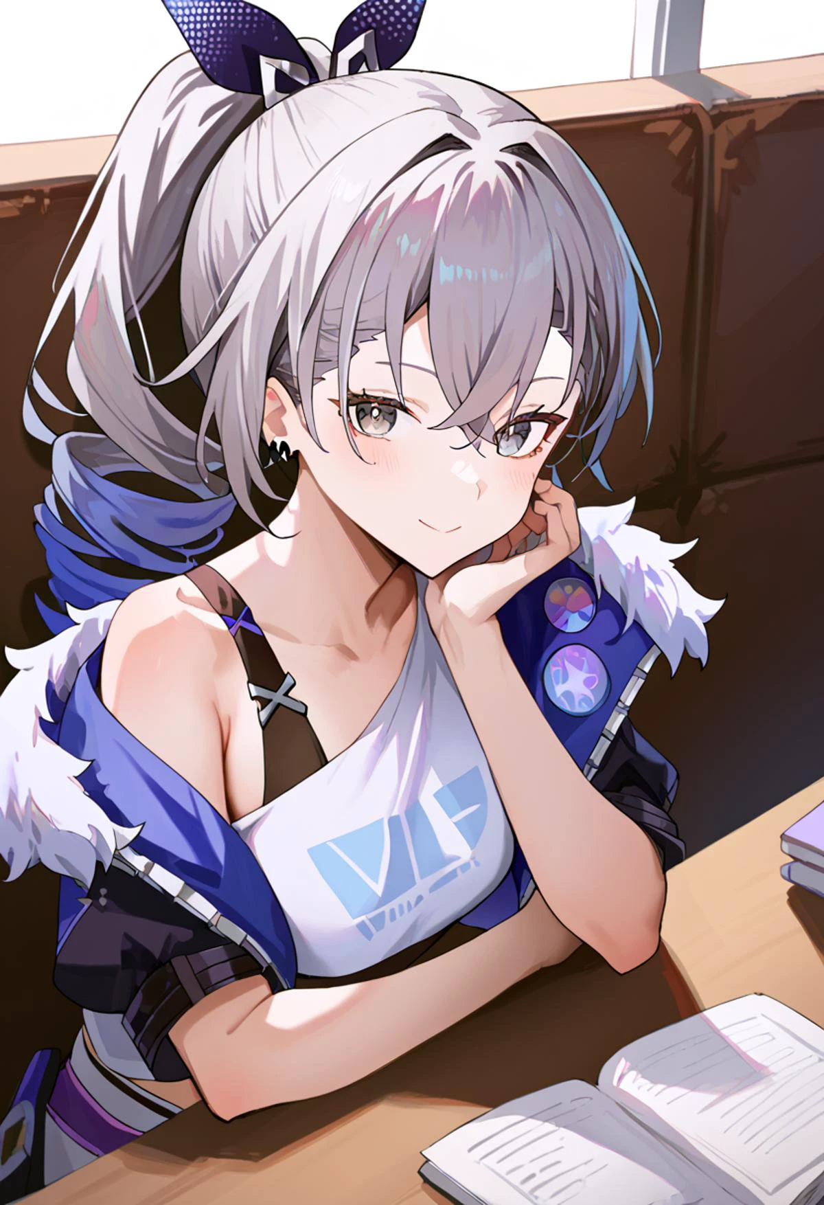 by simao \(x x36131422\),by mochirong,(score_9,score_8_up,score_7_up),best quality, masterpiece,source anime,<lora:4th_tail_v0.4.0_lyco_extract_l:1>,
<lora:SilverWolfV1:1> silver wolf \(honkai: star rail\),drill hair, grey eyes, grey hair, light blush, long hair, looking at viewer, slight smile,