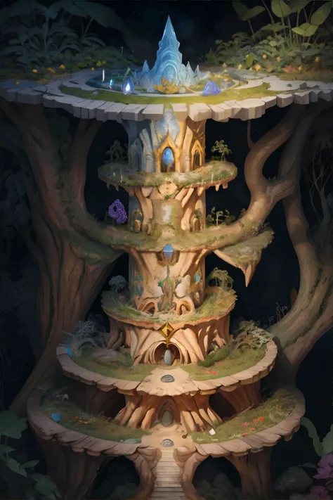 <lora:crosssectionunderground:0.7>, csu, underground, cross-section, from side, enchanted elysium, magical gardens, eternal bliss, realm of enchantment and harmony || masterpiece, 8k, high resolution, shallow depth of field, sharp focus