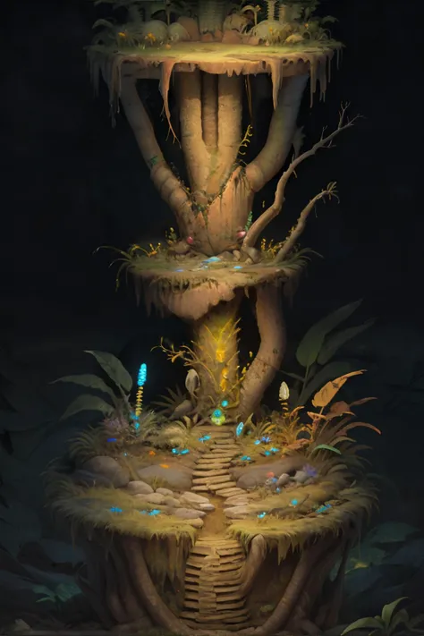 <lora:crosssectionunderground:0.7>, csu, underground, cross-section, from side, radioactive wilderness, glowing flora, mutated fauna, hazardous terrain || masterpiece, 8k, high resolution, shallow depth of field, sharp focus
