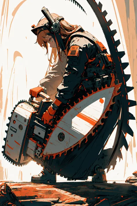 (best art, :1.1),
good detailed, (glowing background),
best quality, wide-angle Hyperdetailed, masterpiece, 8k, natural lighting, soft lighting, sunlight, HDR (High Dynamic Range), Maximum Clarity And Sharpness, Multi-Layered Textures,
<lora:scaled-humanoid:0.8> scaled humanoid <lora:sawweapon_v01:0.8> chainsaw, circular saw