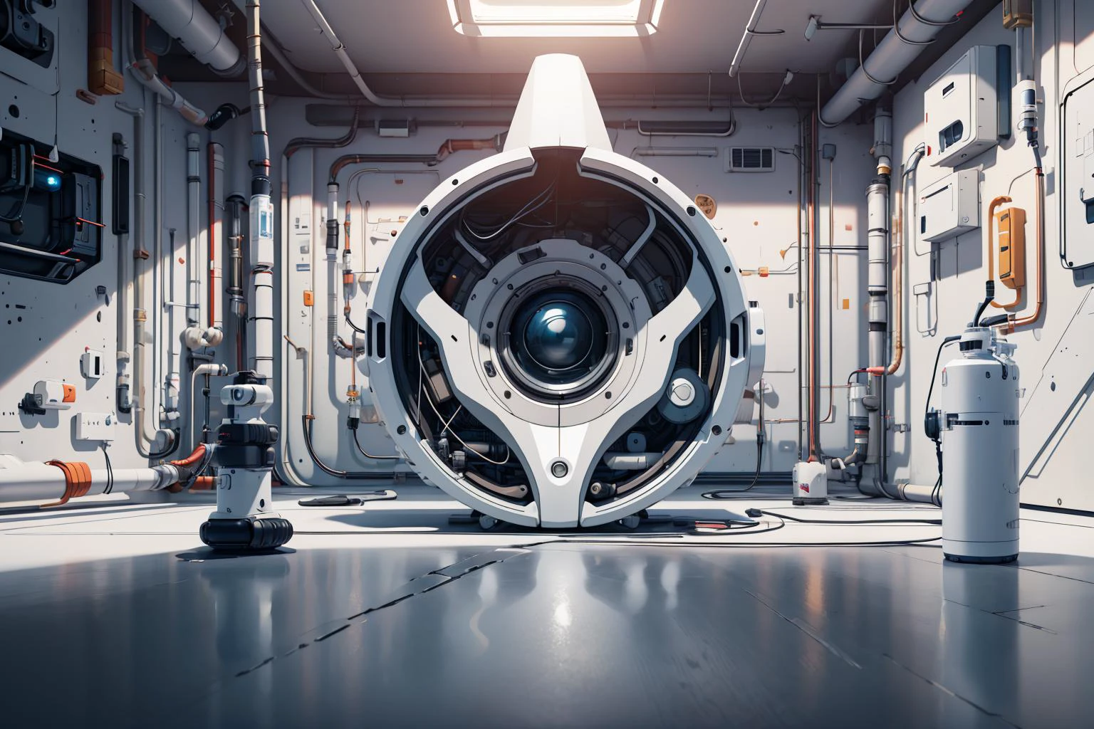 ((masterpiece)), (best quality), official art, extremely detailed CG, unity 8k wallpaper, ultra detailed,
interrior room, in the style of m01n over white background, no humans, cyberpunk,
<lora:m01n:1.0>