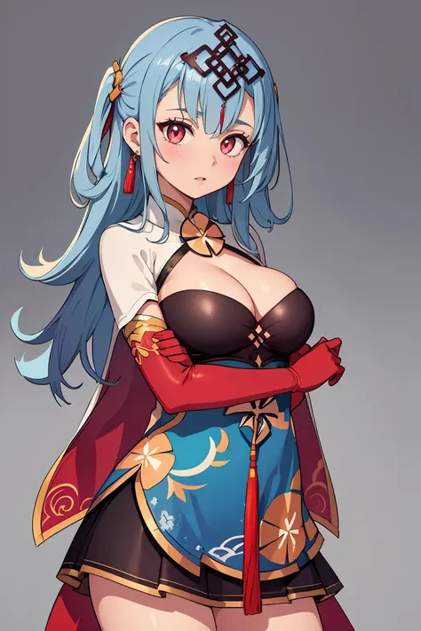 Light smile, whaite hair, 8K, Best quality, boobs,white long hair,black pantyhose,bunny girl clothes.ganyu.pregnant