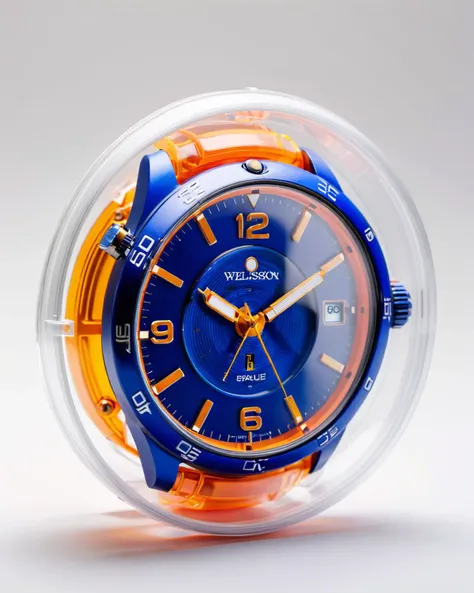 product shot of a Watch inside a plastic capsule <lora:product_shot_of:0.4>