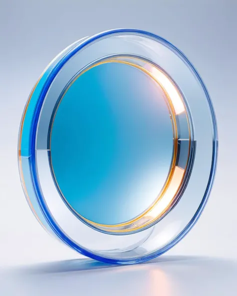 product shot of a Mirror inside a plastic capsule <lora:product_shot_of:0.4>