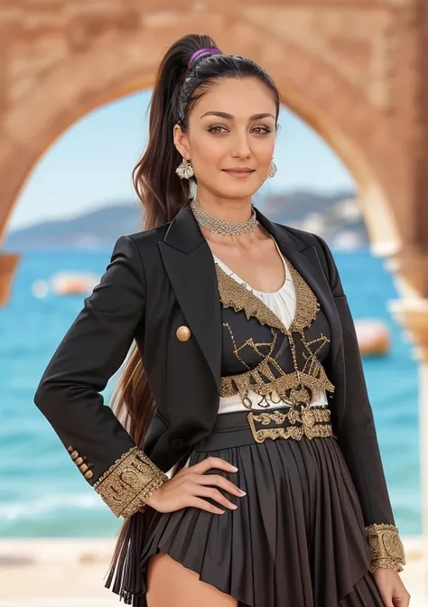 (dollish),eye shadow,guilty basak_koklukaya in (pirate costume,blazer dress,custom-made),(standing:1.2),intricate detail,(asymmetrical fringe,ringlets:1.2),(ponytail holder:1.2),(hands on hips:1.2),in (Ibiza, Spain,suspended:1.2),noon,(skin details:1.2),(skin pores:1.2),art by (Edward Seago),Kodak PIXPRO AZ401 16MP Digital Camera,trending on IllustrationX,4k resolution,
<lora:more_details:0.8>,<lora:epiCRealismHelper:1>,<lora:basak_koklukaya-000008:0.8>,