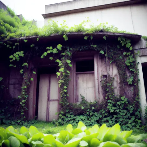 photo, (Overgrown style:1) <lora:djzOvergrownV21:1>