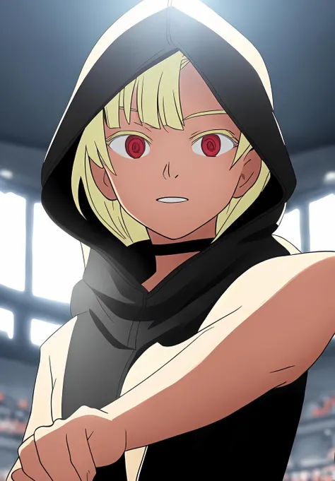 <lora:Tena_Vita:0.8>, (masterpiece, best quality,perfect lighting), Tena_Vita, 1girl, solo, dynamic pose, portrait, hood,
