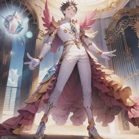 masterpiece, best quality, 1male, male, guy,
((Gracenovamon:2, Digimon)), full body, crystal energy,
<lora:ShadowverseMono_10:1>
<lora:Body_GlassHair_V1:0.2>